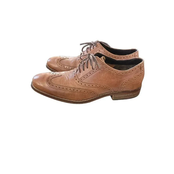 Cole Haan Grand Cambridge C12915 Brown Brogue Wingtip Oxfords Shoes Size 8.5 - Picture 3 of 8